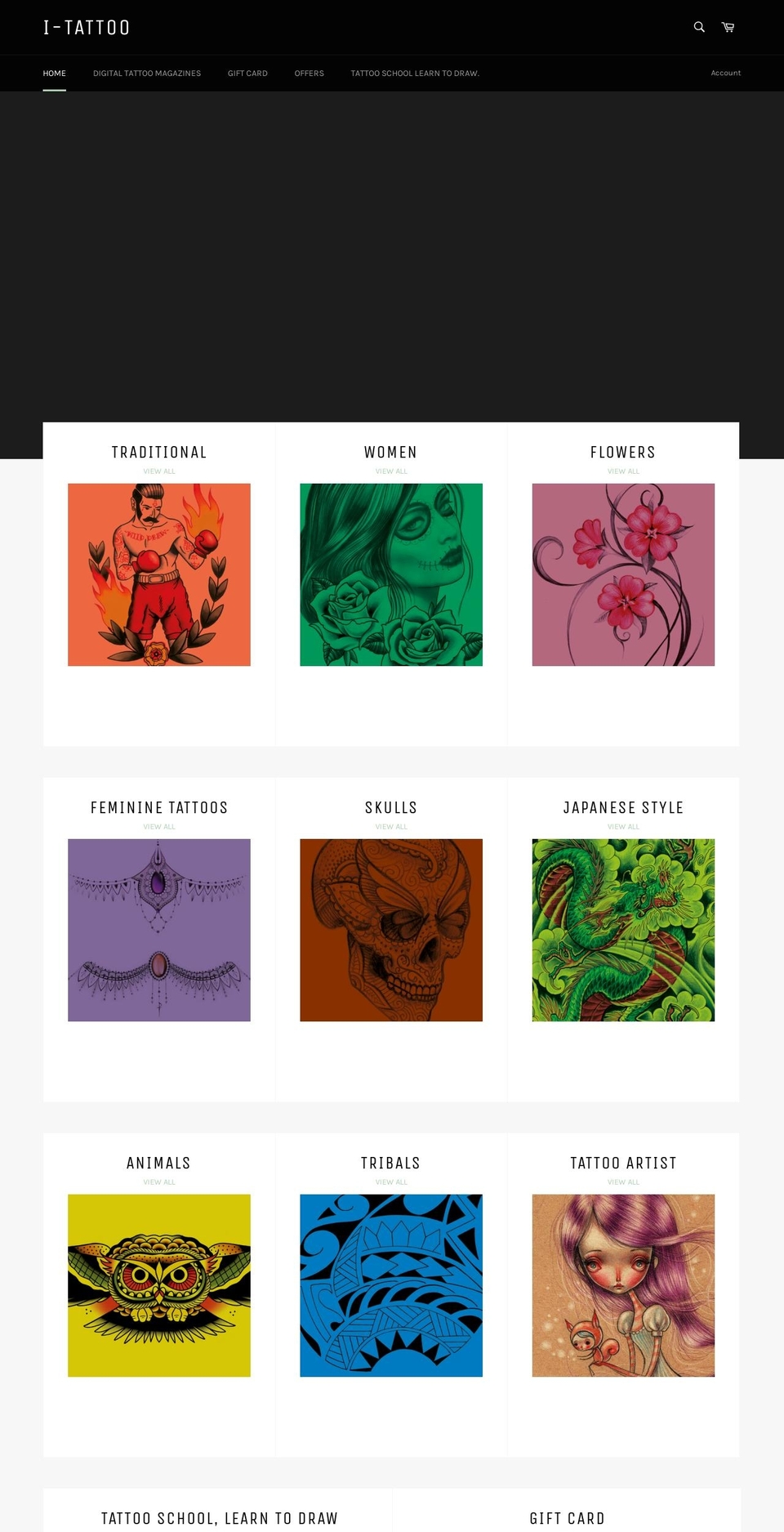 i-tattoo.store shopify website screenshot