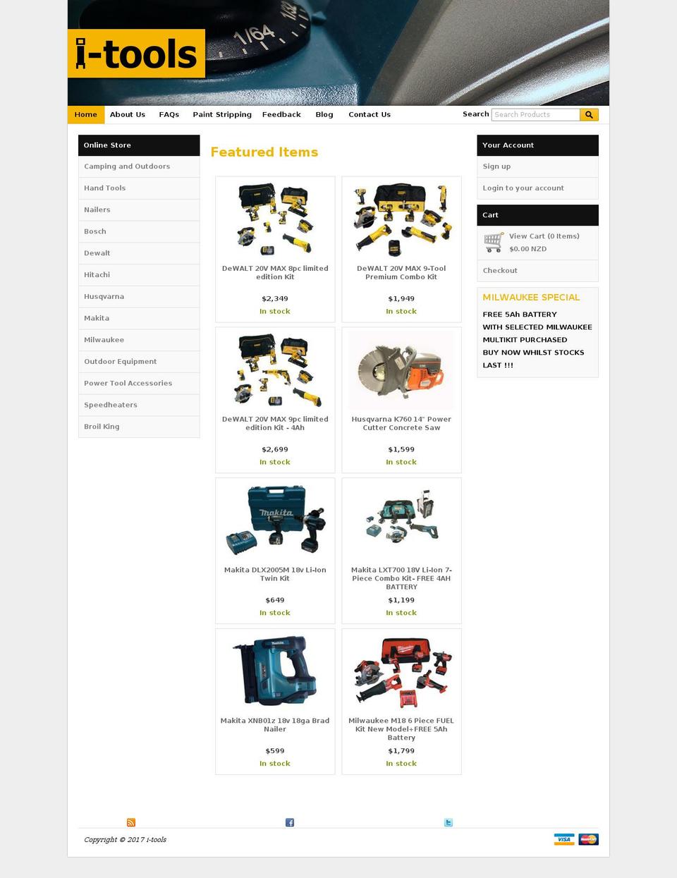 i-tools.co.nz shopify website screenshot