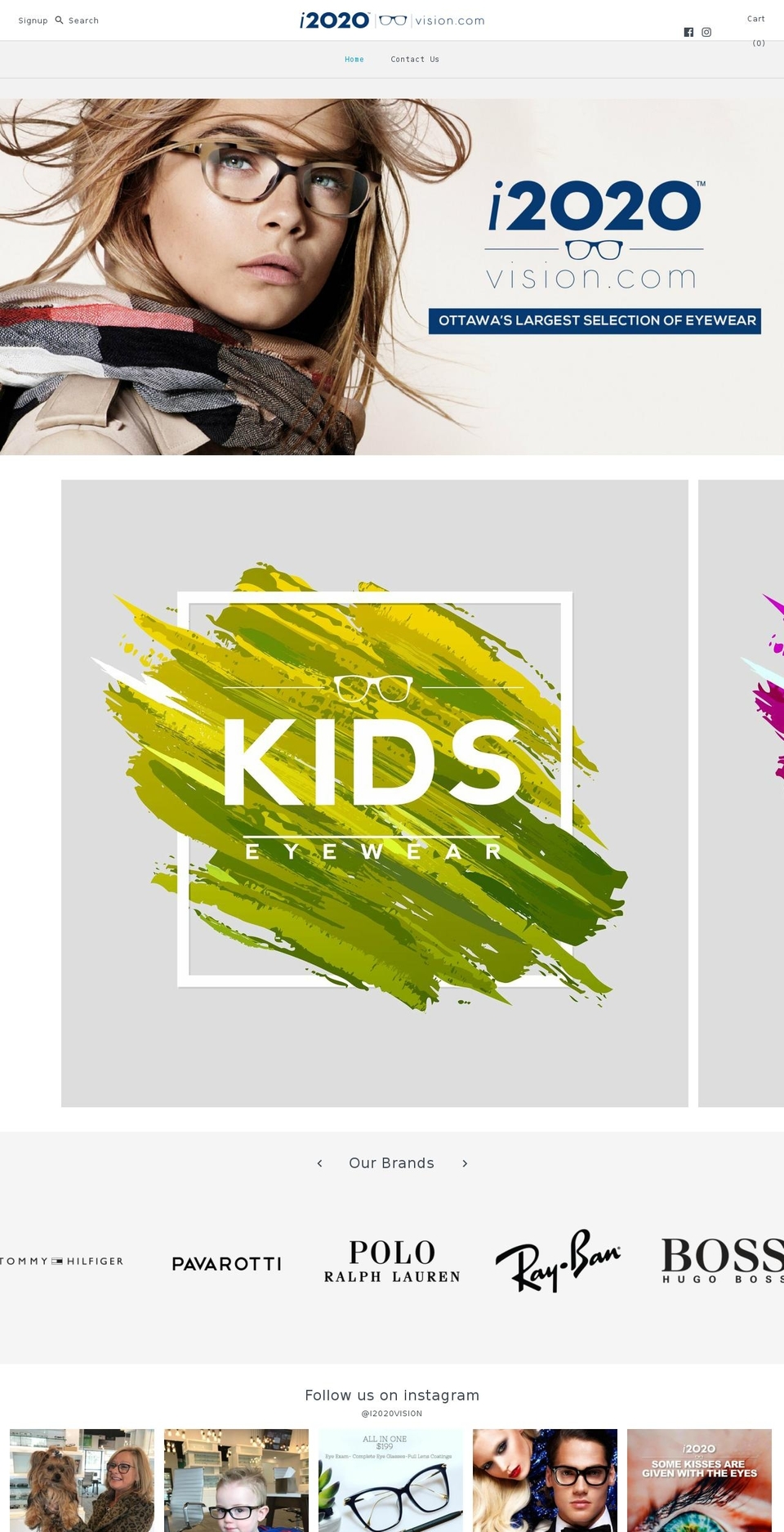 i2020vision.com — Shopify storefront screenshot