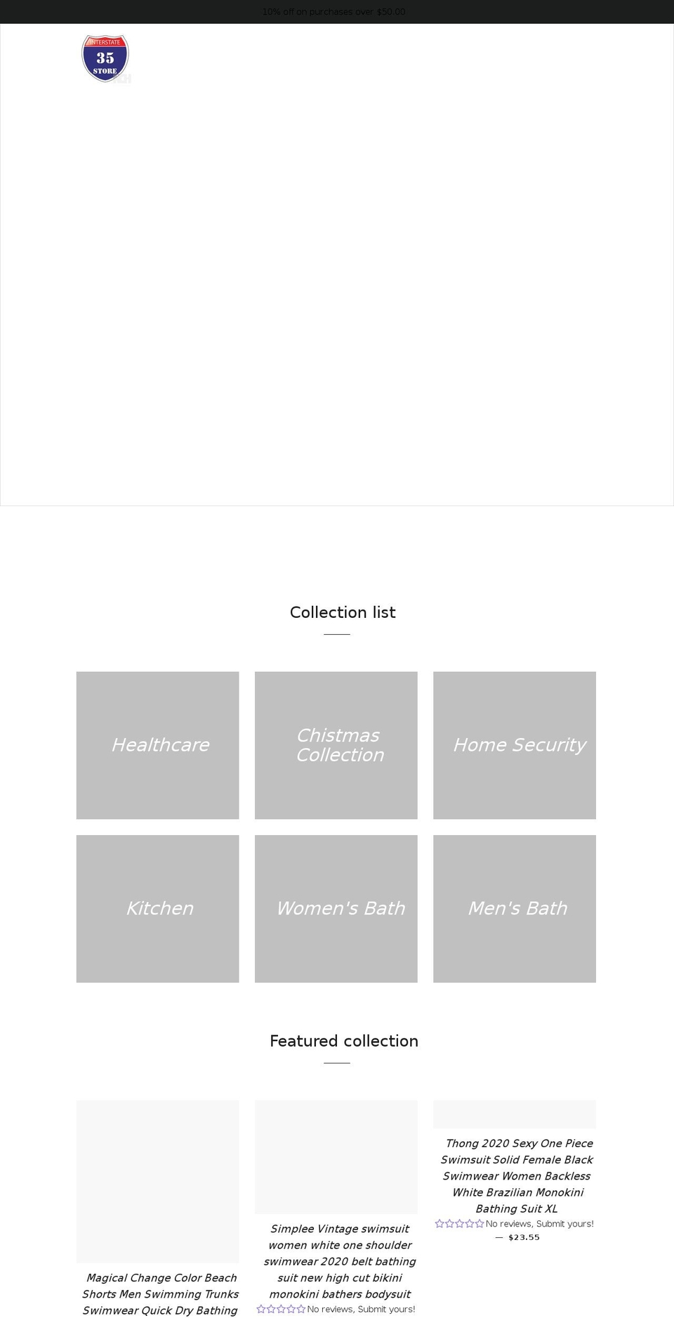 i35store.com shopify website screenshot