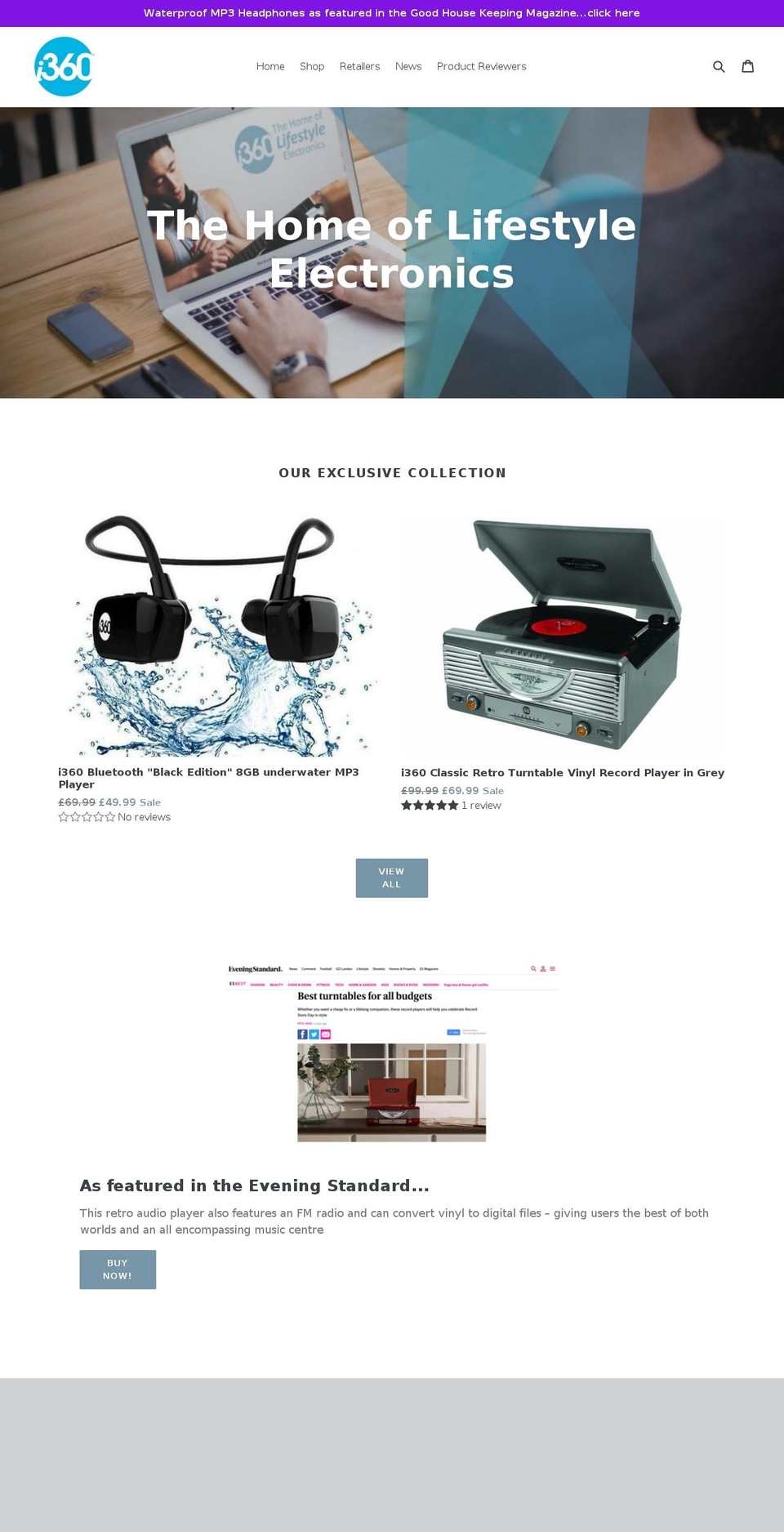 i360online.com — Shopify storefront screenshot