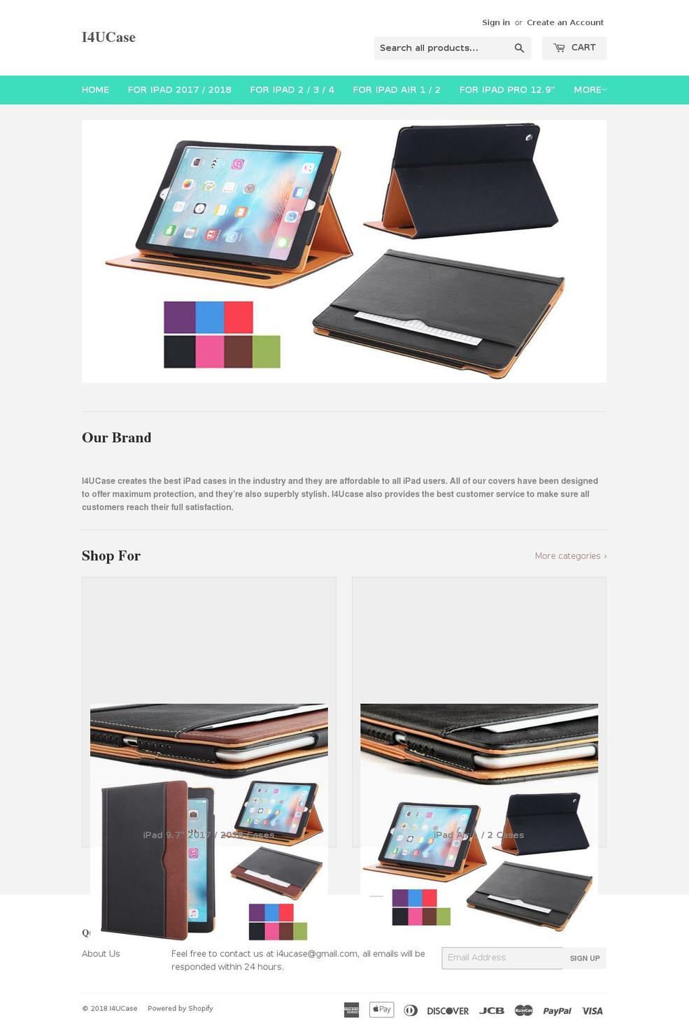 i4ucases.com shopify website screenshot