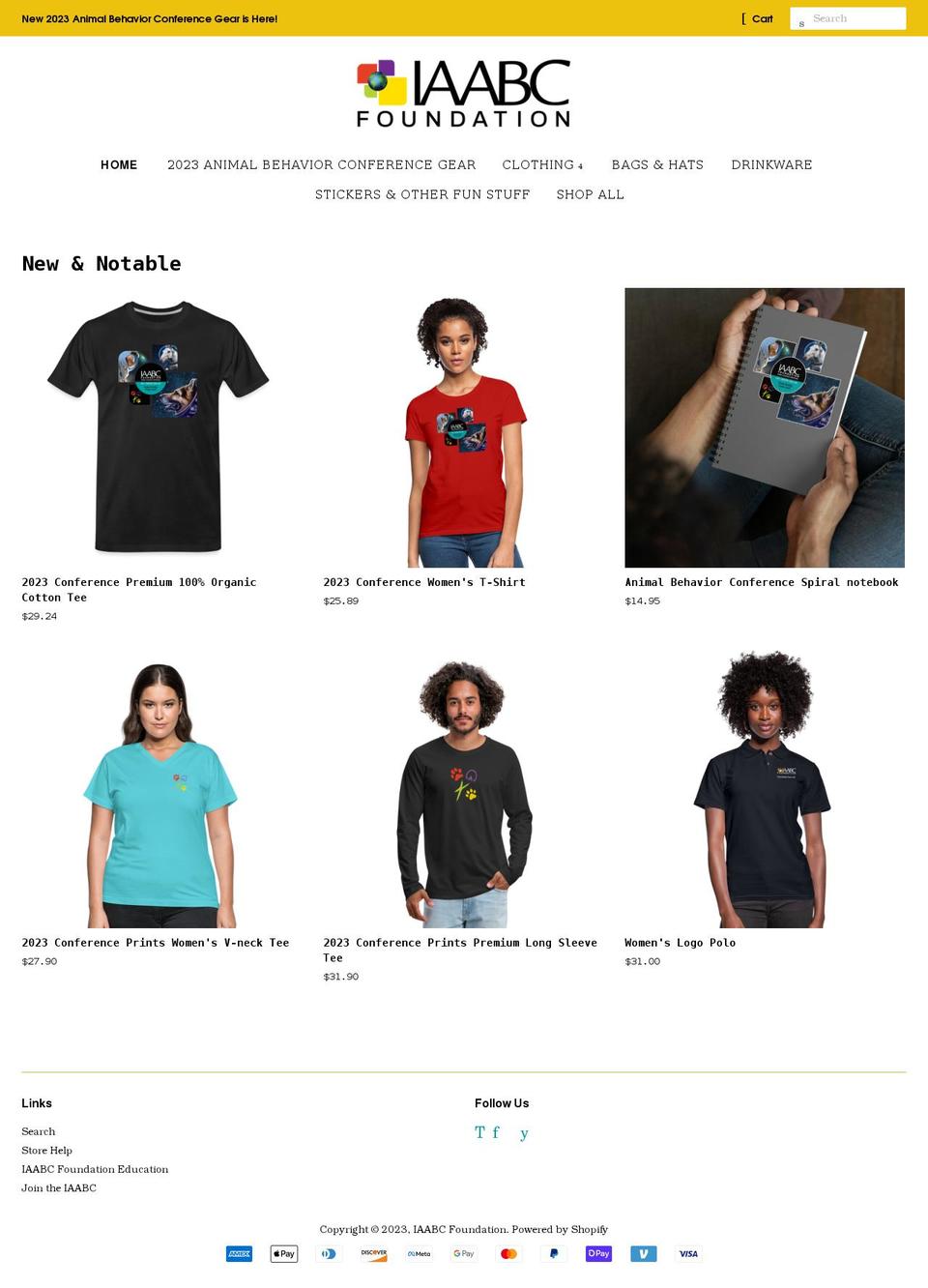 iaabcfoundationstore.org shopify website screenshot