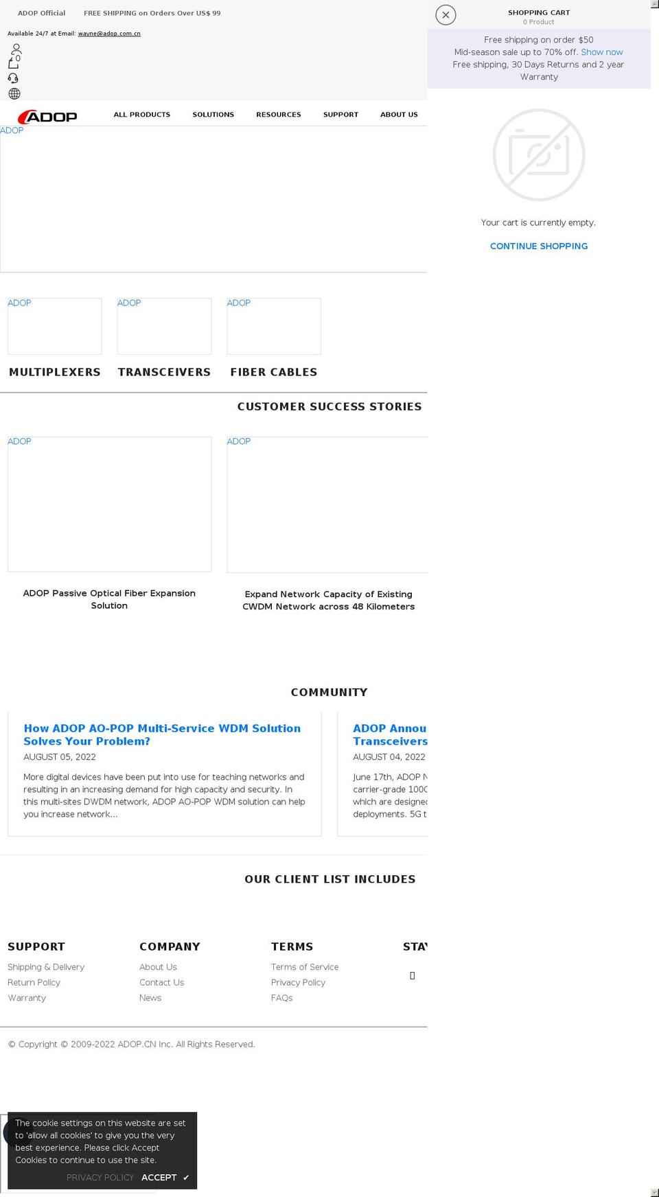 iadop.com shopify website screenshot