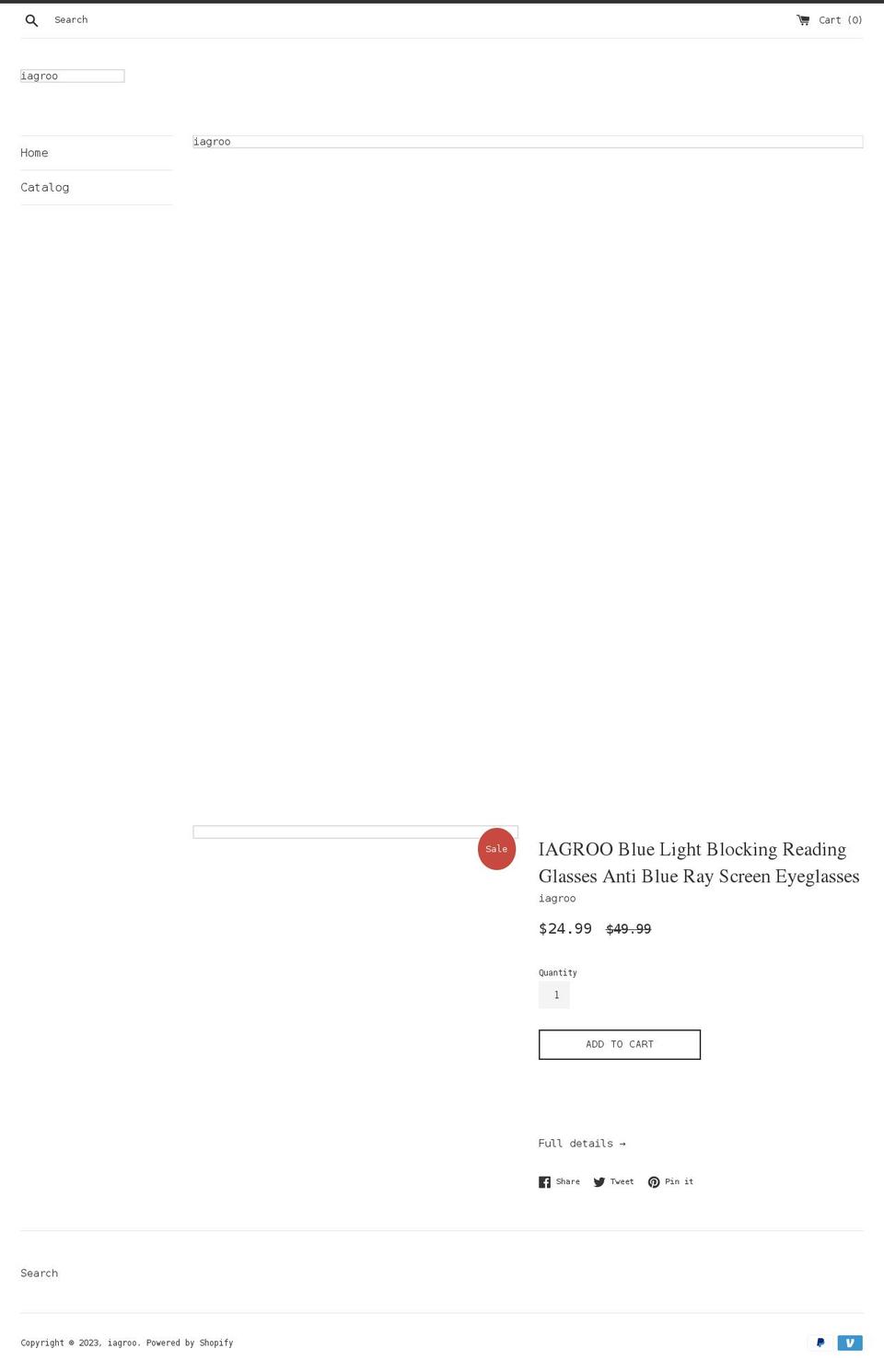 iagroo.com shopify website screenshot