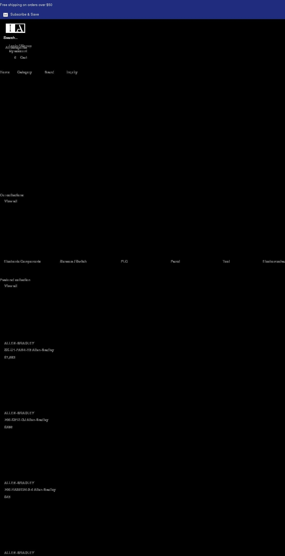 iainventory.com shopify website screenshot