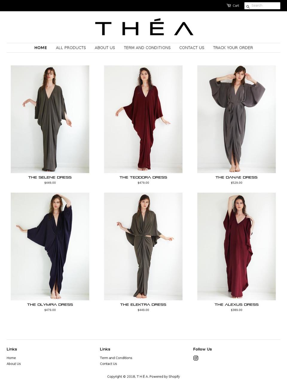 iam-thea.com — Shopify storefront screenshot