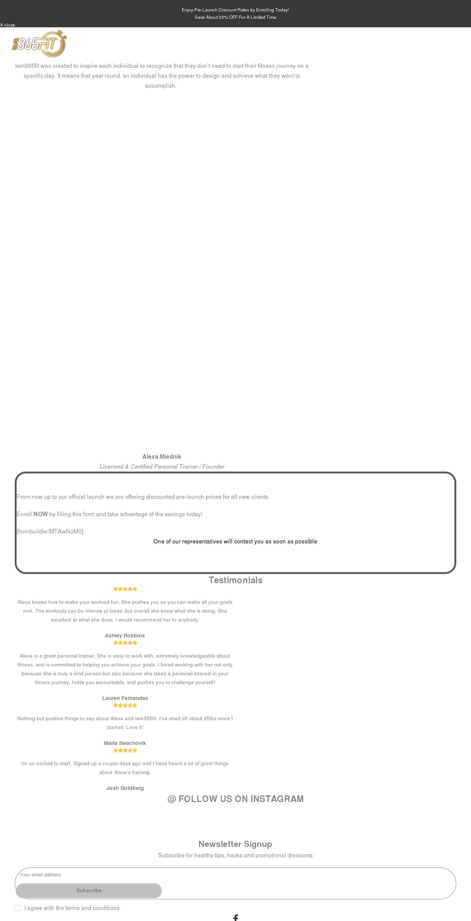 iam365fit.com shopify website screenshot