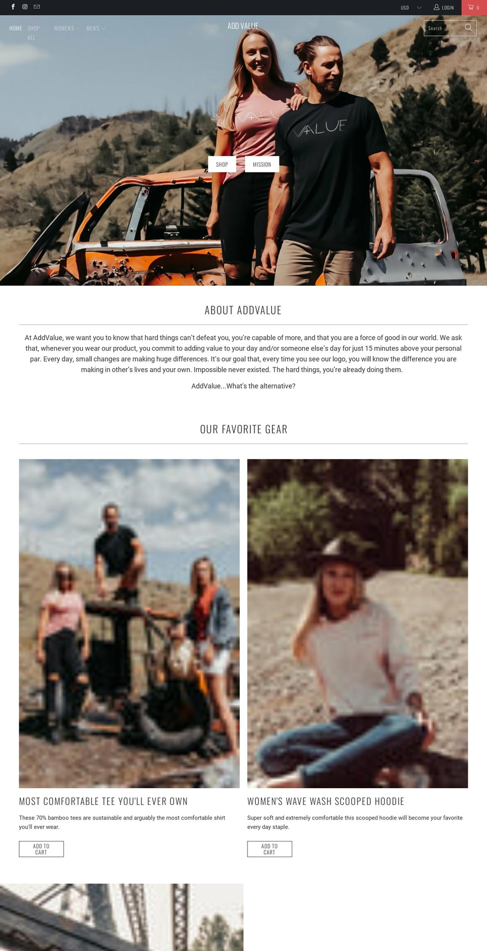 iamaddvalue.com shopify website screenshot