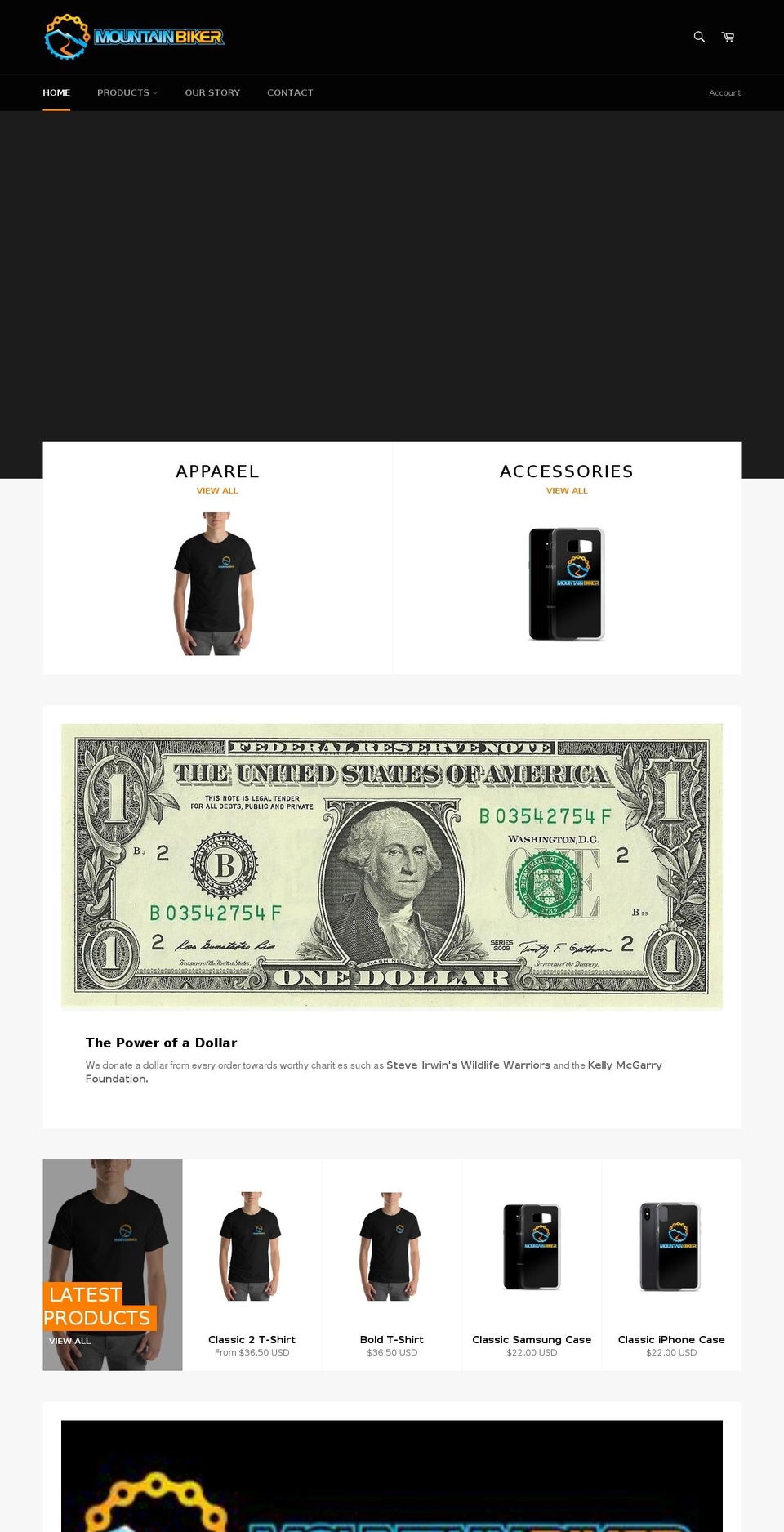 iamamountainbiker.com shopify website screenshot