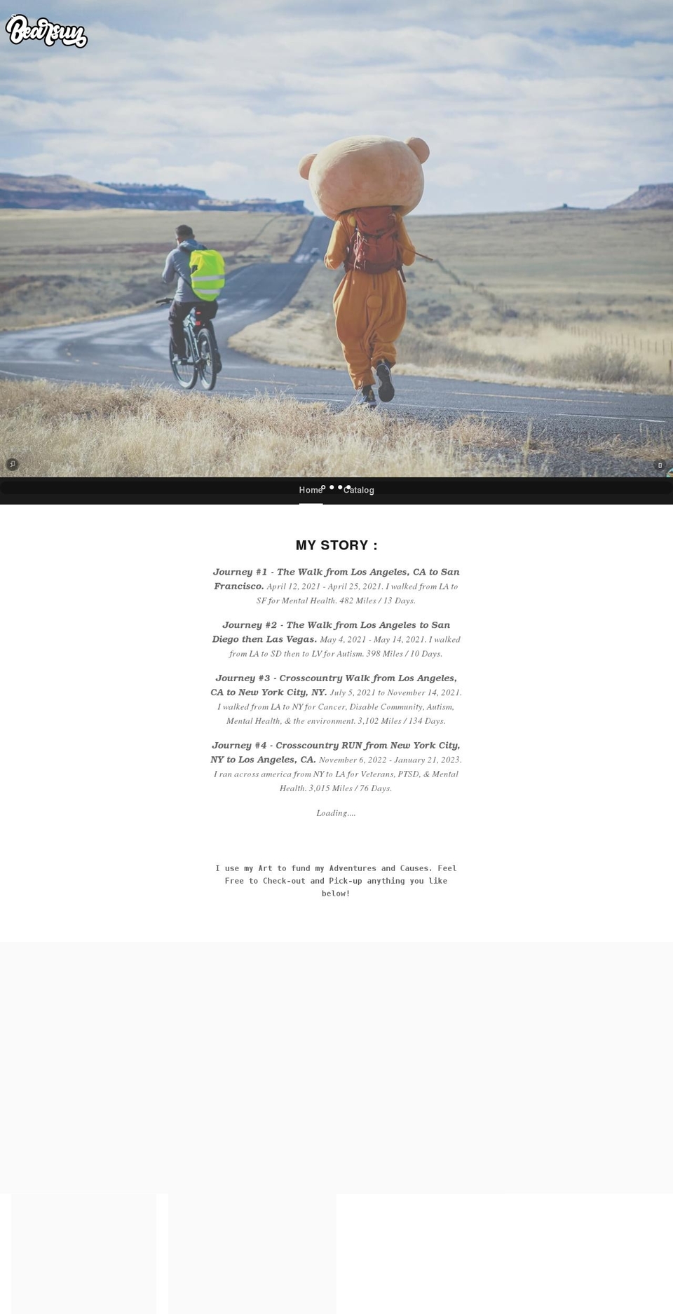 iambearsun.com shopify website screenshot