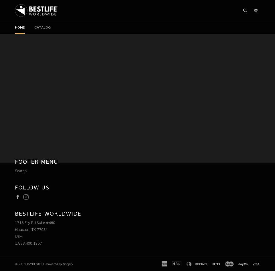iambestlife.com — Shopify storefront screenshot