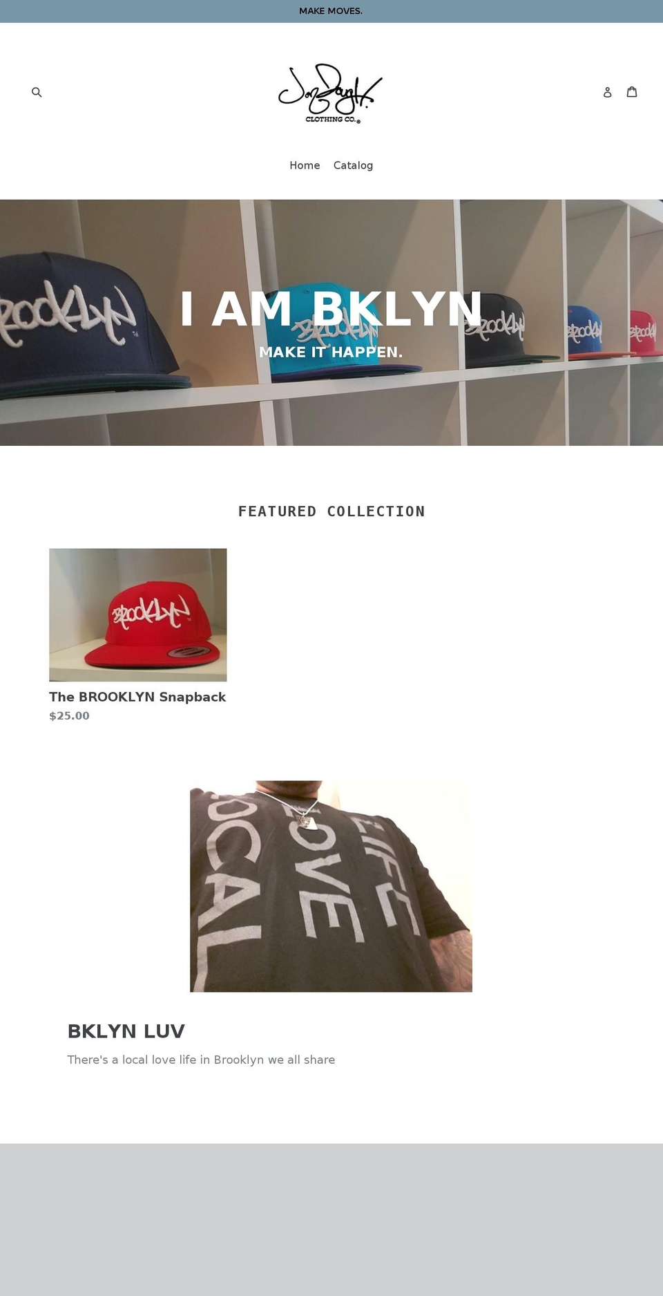 iambklyn.com shopify website screenshot