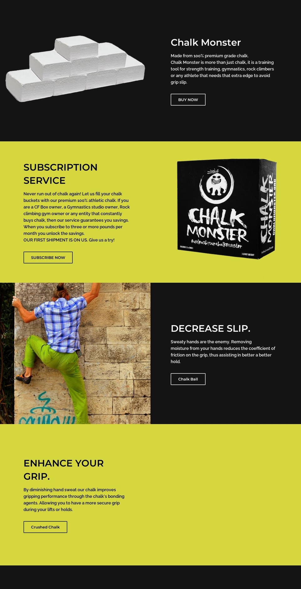 iamchalkmonster.com — Shopify storefront screenshot