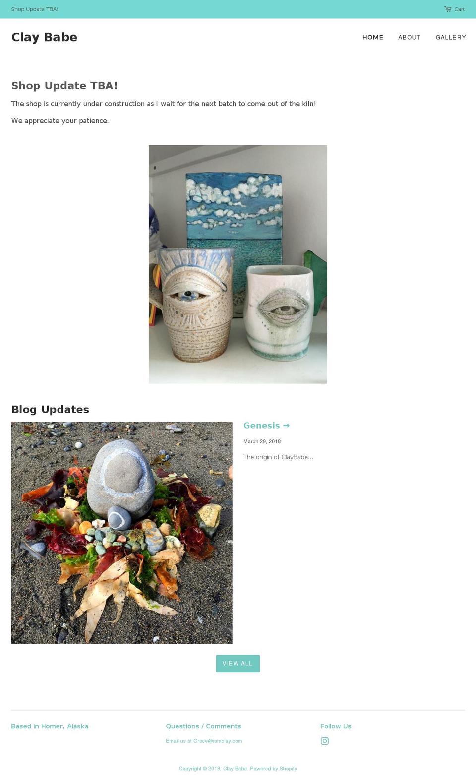 iamclay.com — Shopify storefront screenshot
