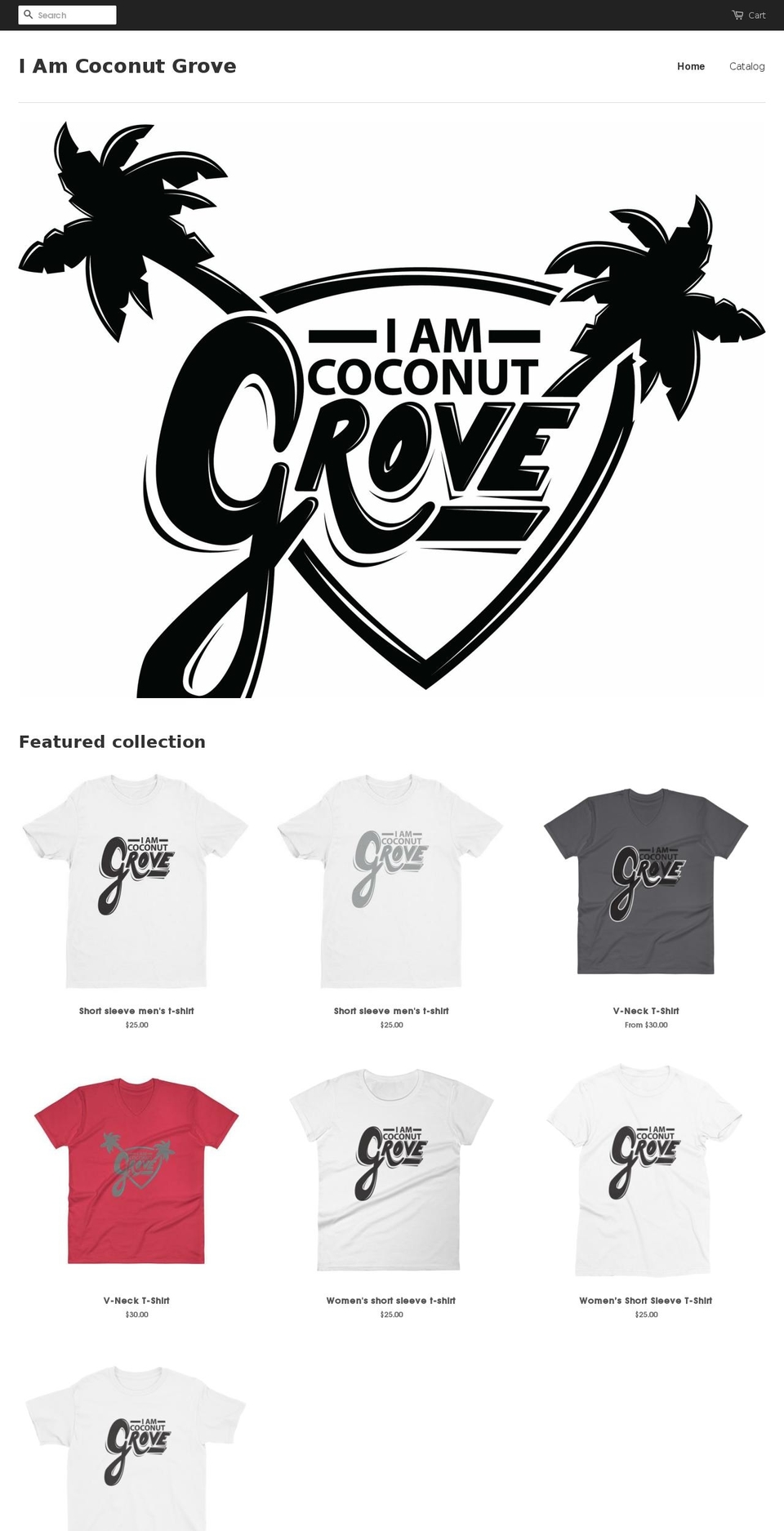 iamcoconutgrove.com shopify website screenshot