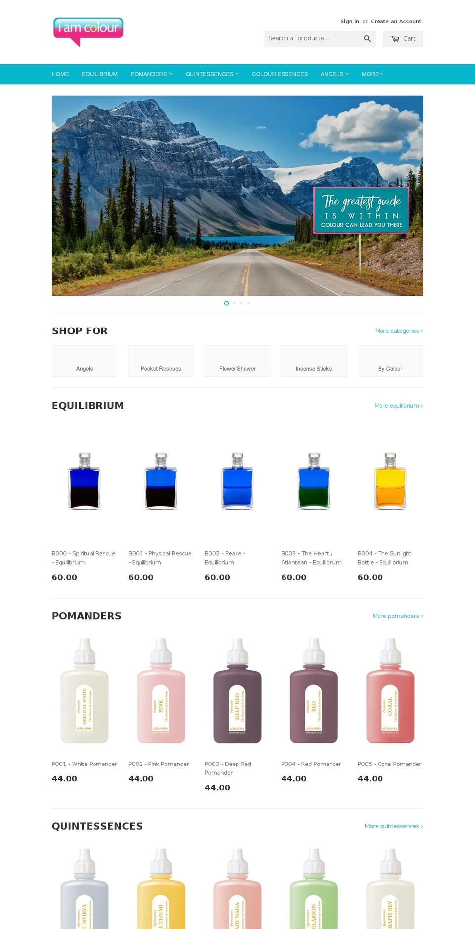 iamcolour.com — Shopify storefront screenshot