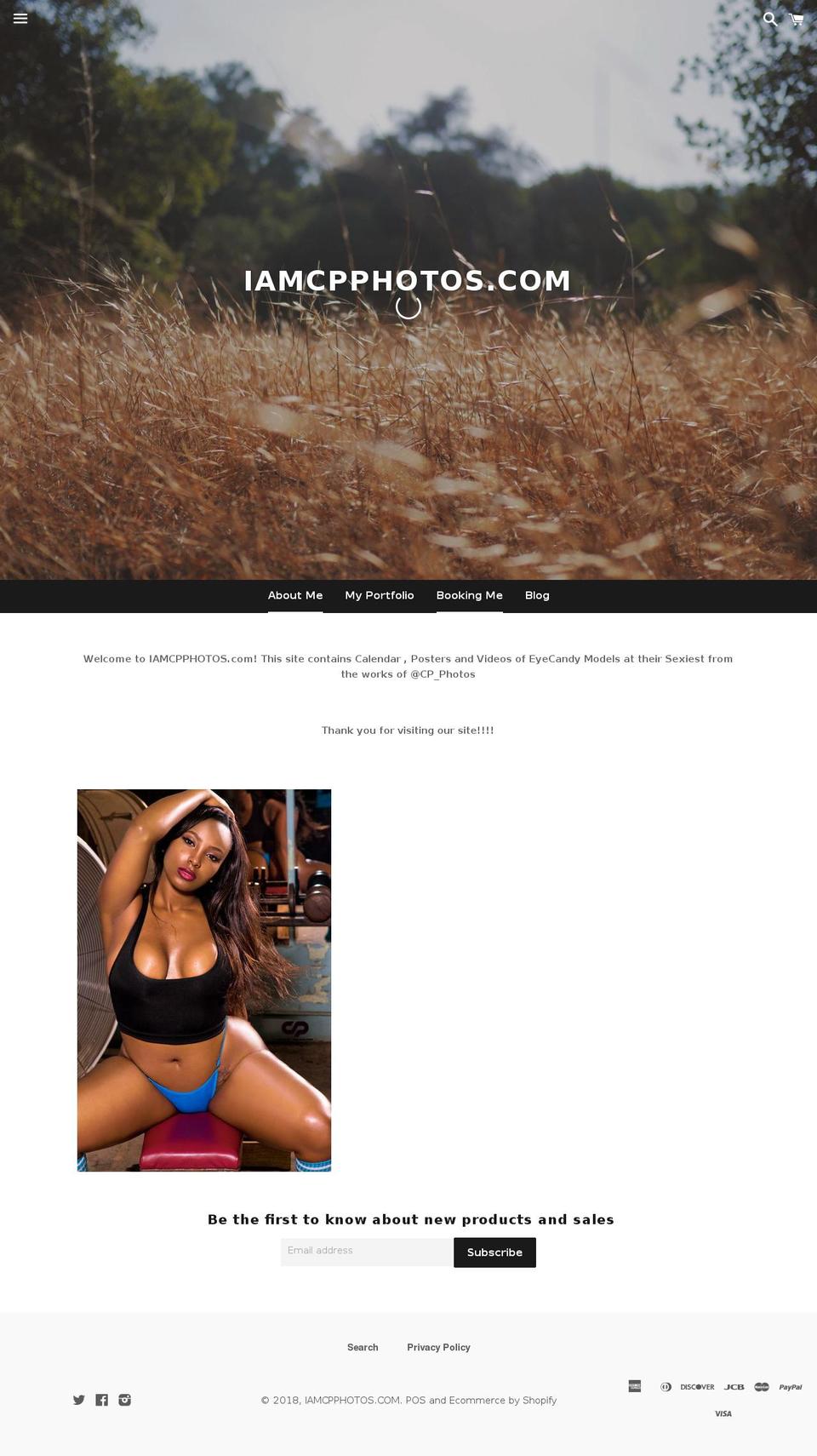 iamcpphotos.com — Shopify storefront screenshot