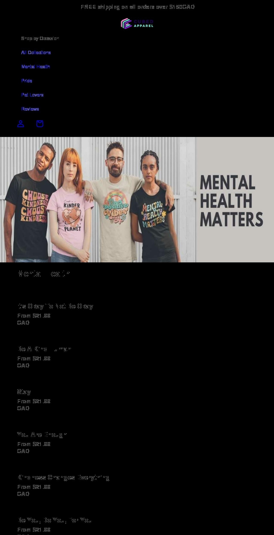 iamcubed.com shopify website screenshot