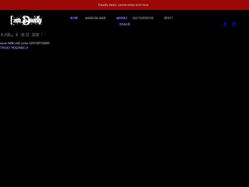 19 Shopify theme site example iamdeadly.com
