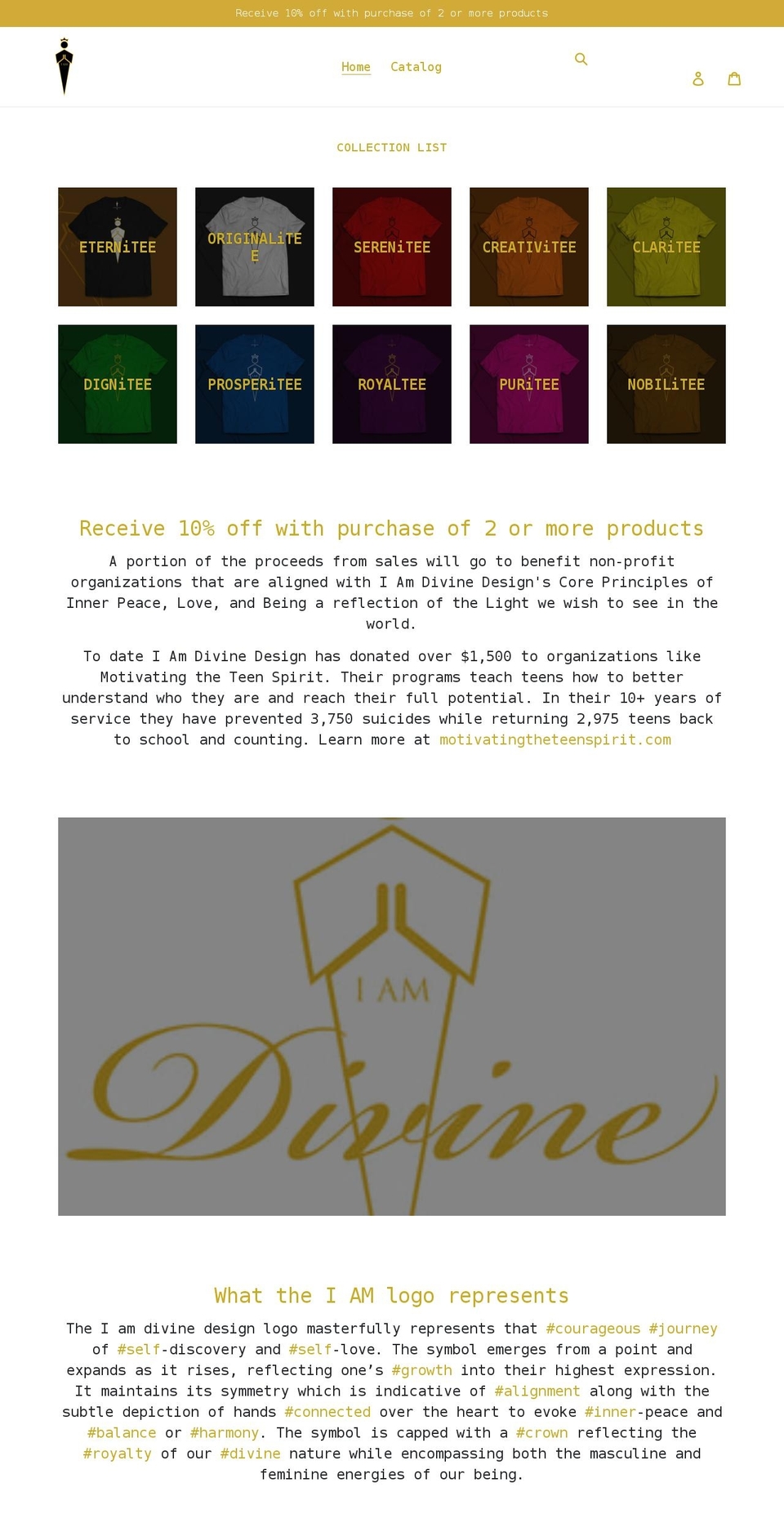 iamdivinedesign.com shopify website screenshot