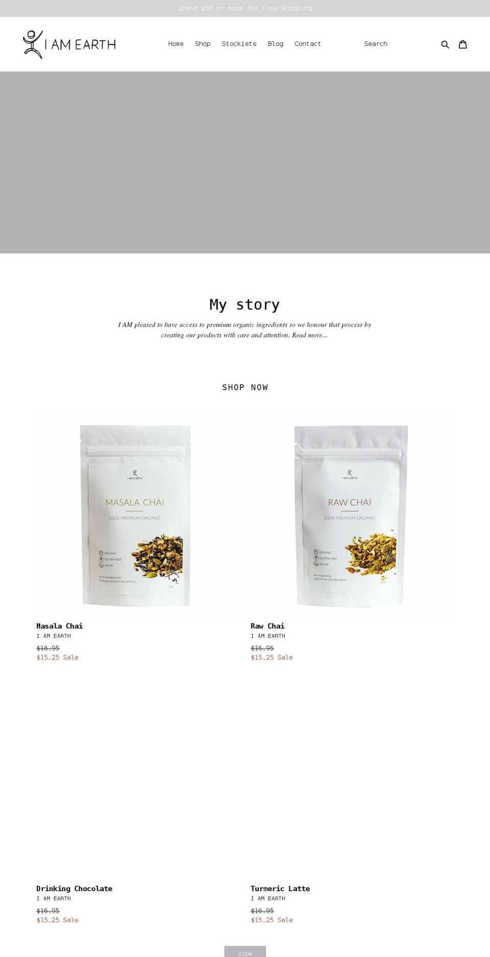 iamearth.com.au shopify website screenshot