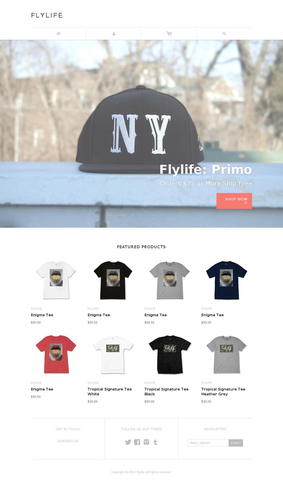 Custom Atlantic Theme Shopify theme site example iamflylife.com