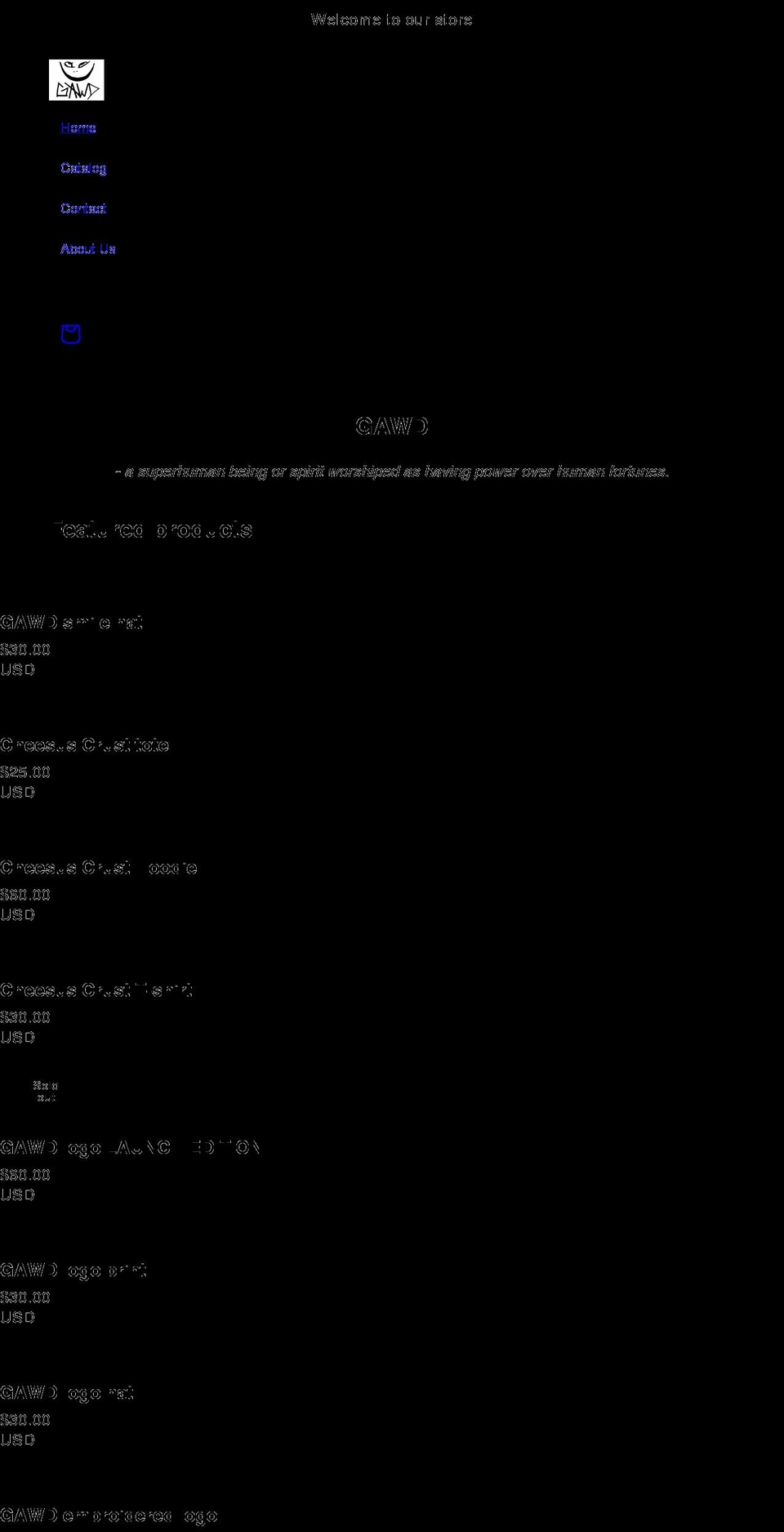 iamgawd.com shopify website screenshot