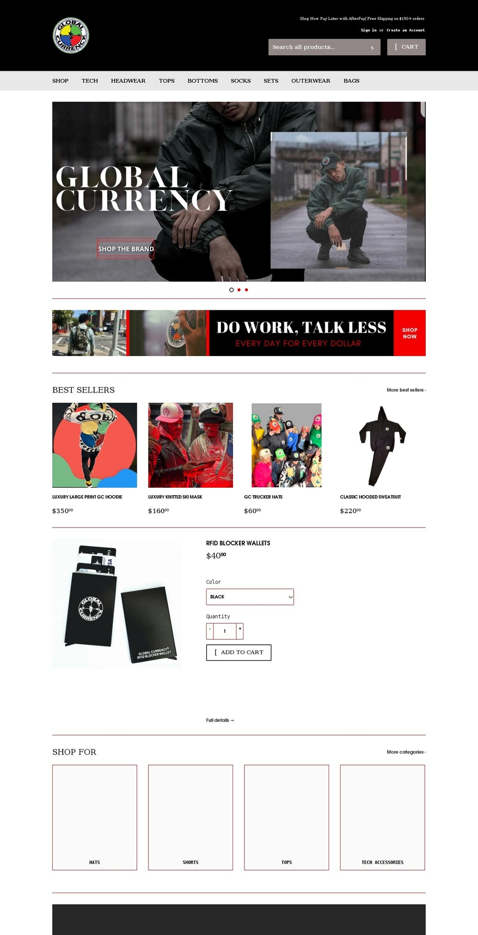 iamglobalcurrency.com shopify website screenshot