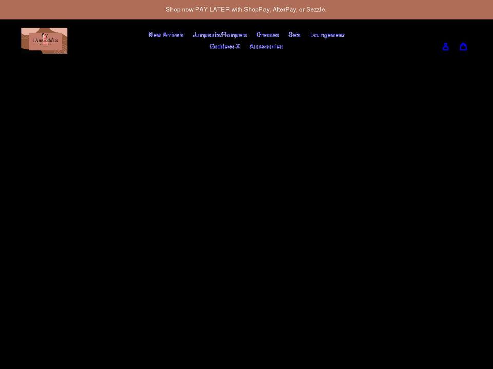 iamgoddesskouture.com shopify website screenshot