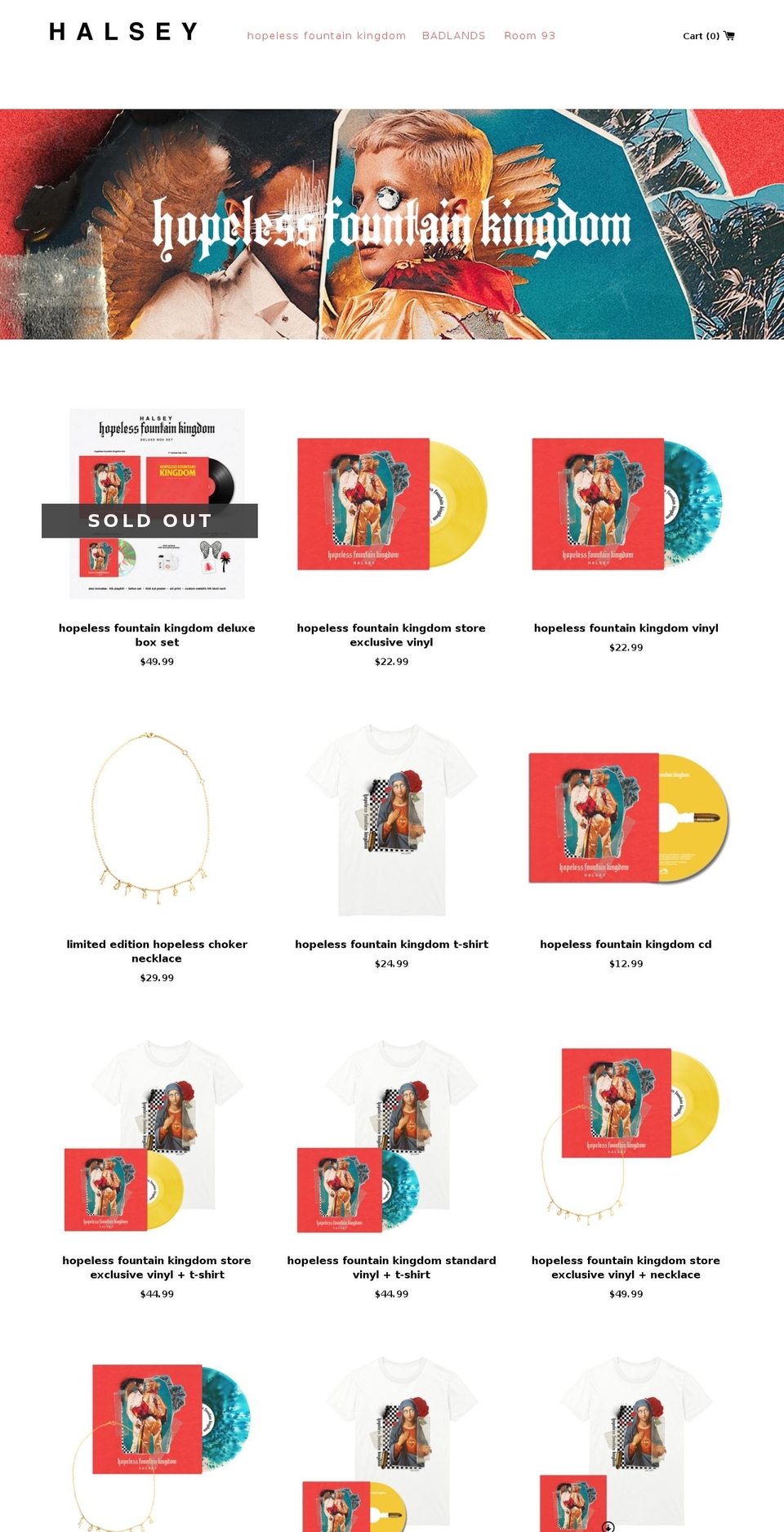 iamhalseystore.com — Shopify storefront screenshot