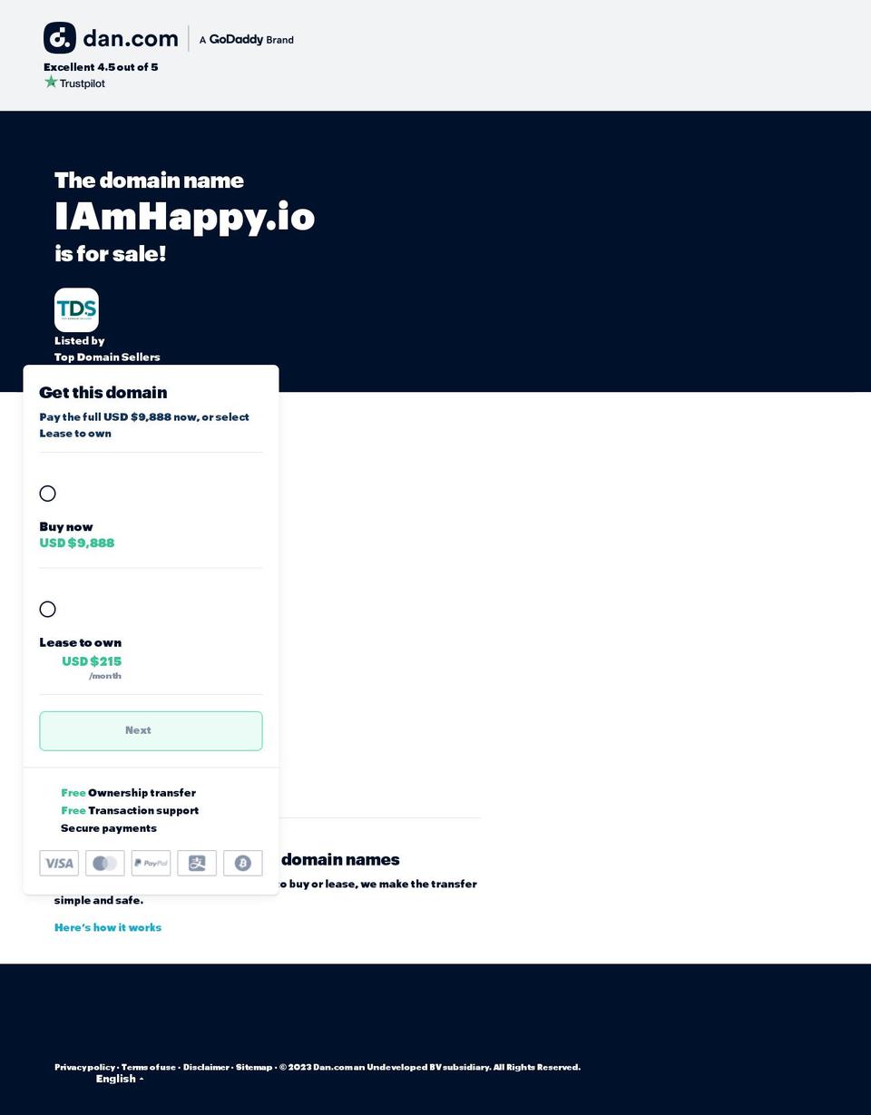 iamhappy.io shopify website screenshot