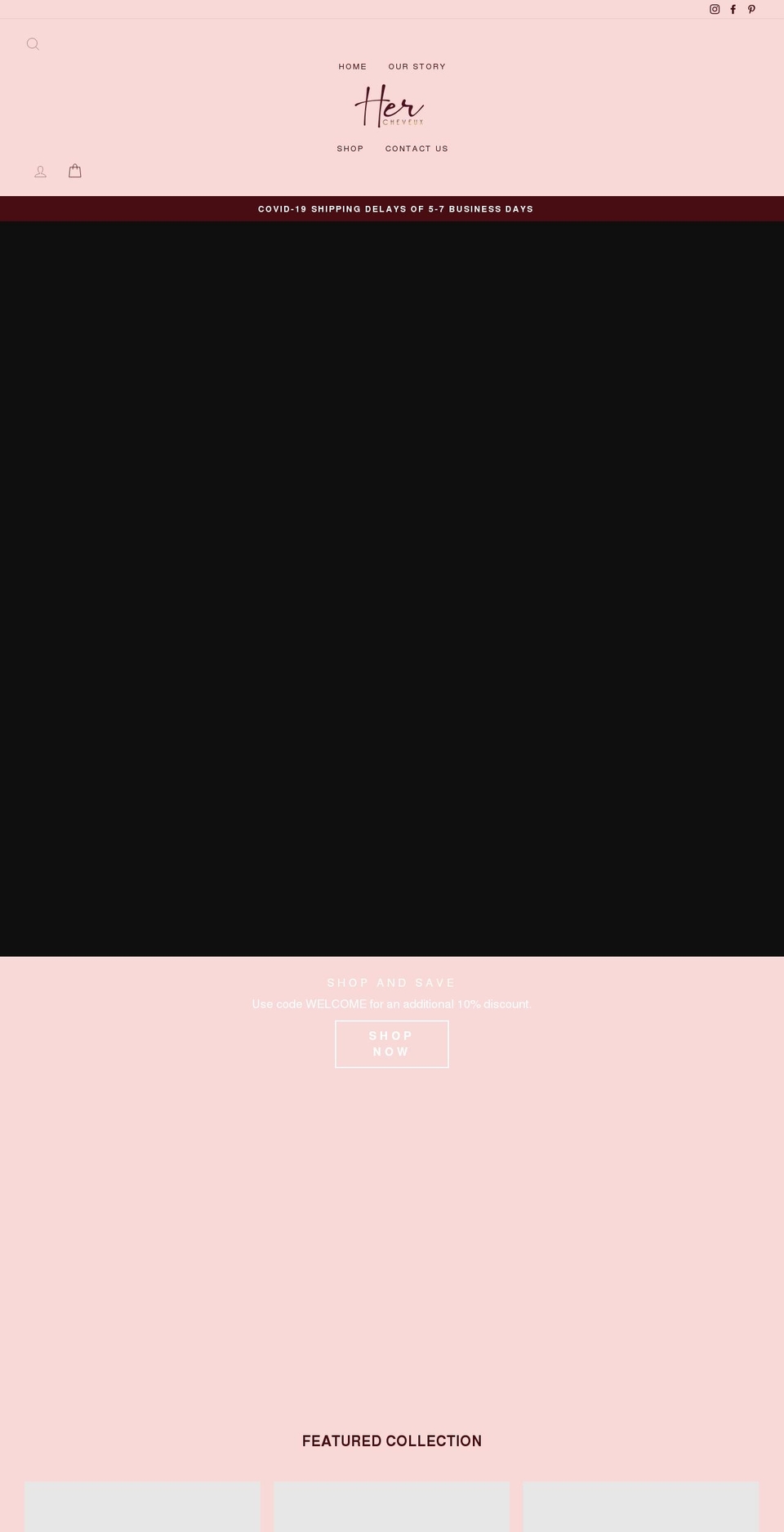 iamhercheveux.com shopify website screenshot