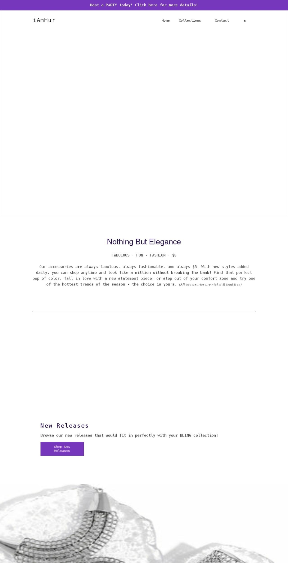 iamhur.com shopify website screenshot