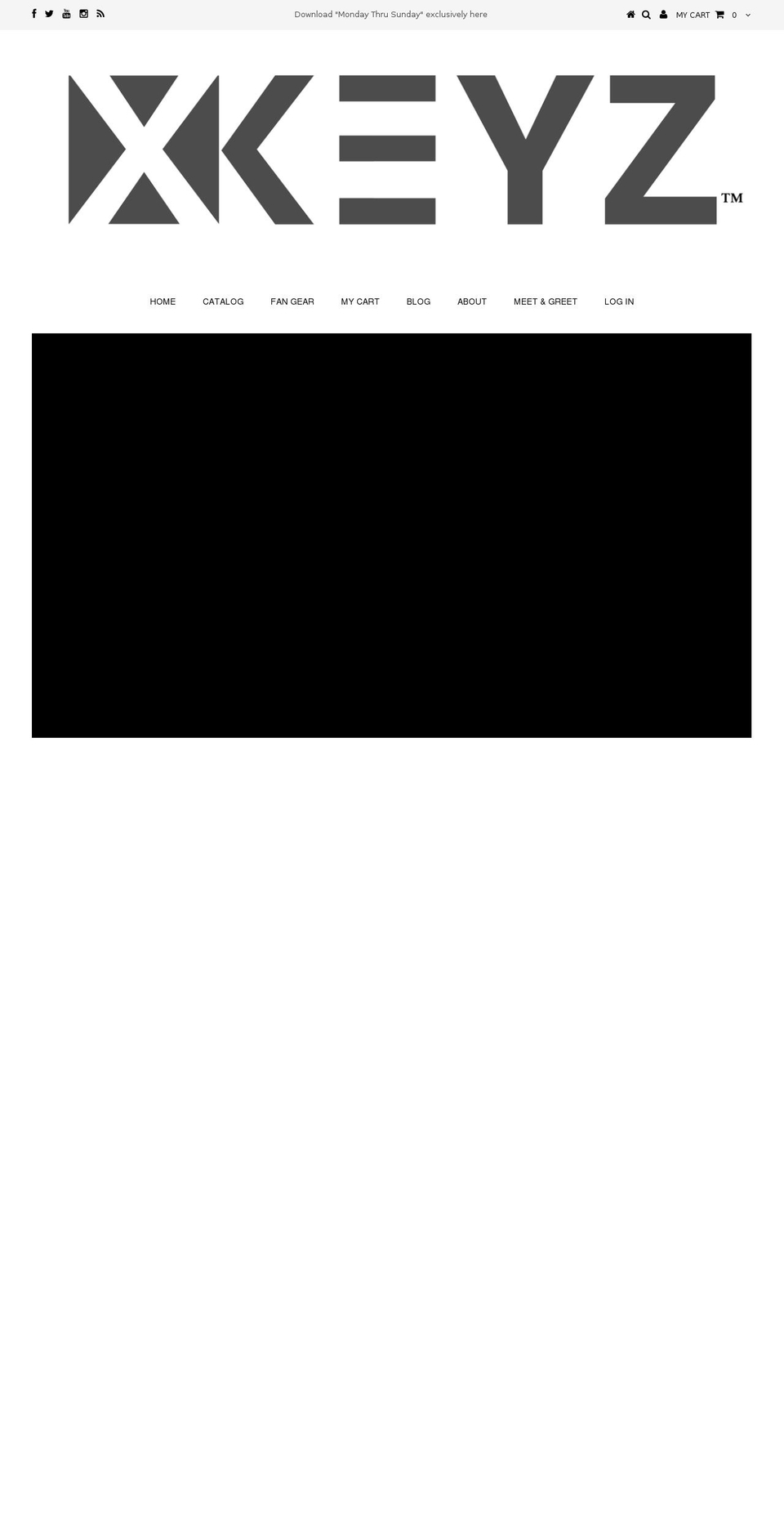 iamkeyzstore.com — Shopify storefront screenshot