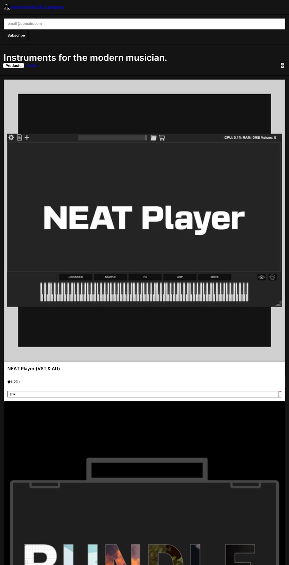 iamlamprey.com shopify website screenshot