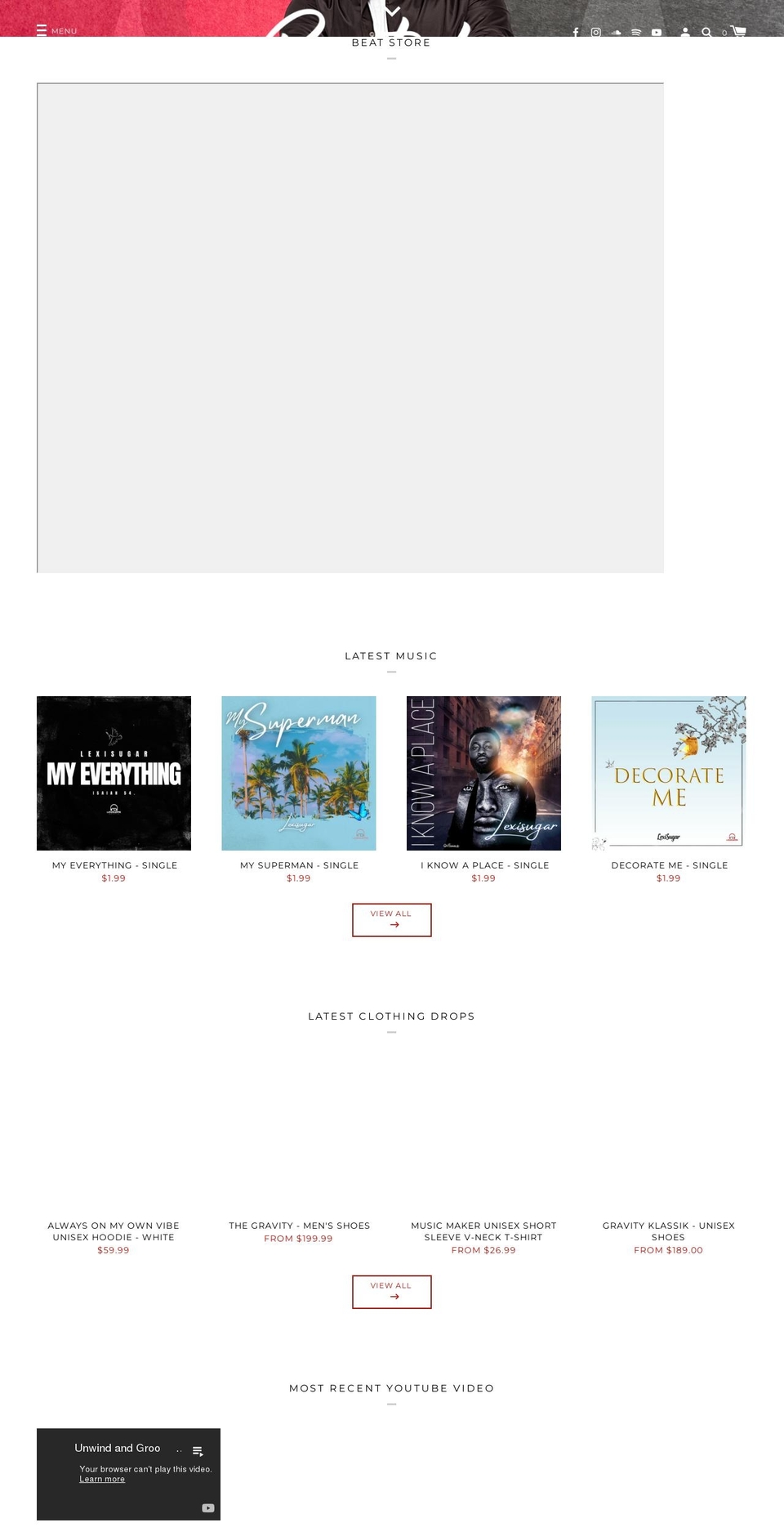 iamlexisugar.com shopify website screenshot