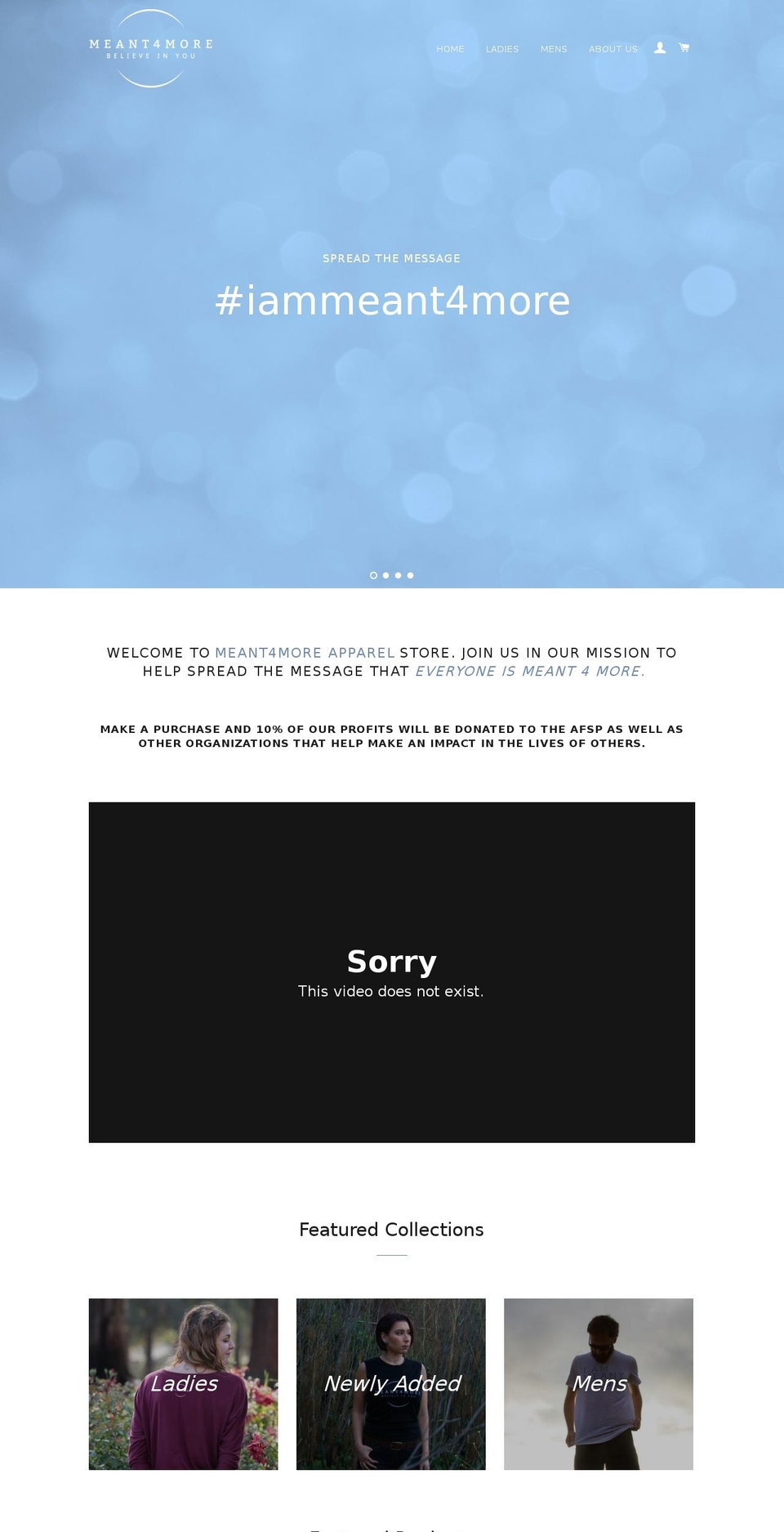 iammeant4more.com shopify website screenshot