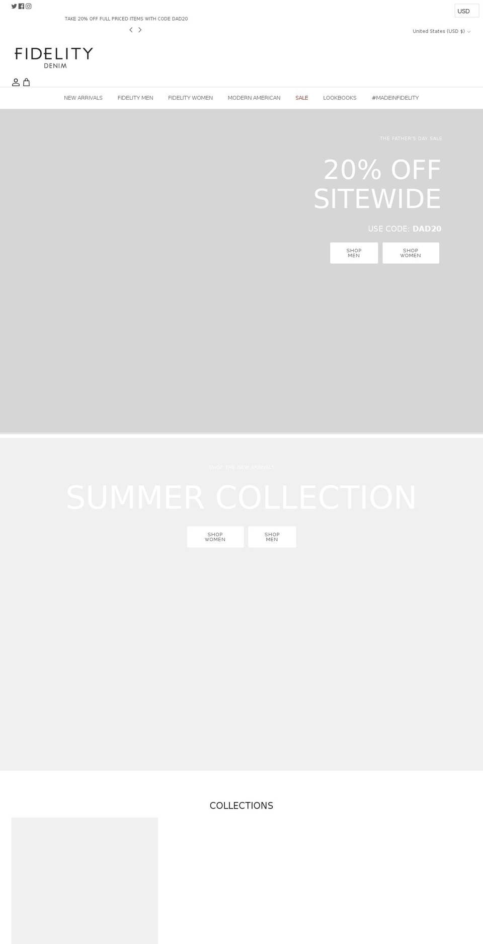 iammodernamerican.com shopify website screenshot