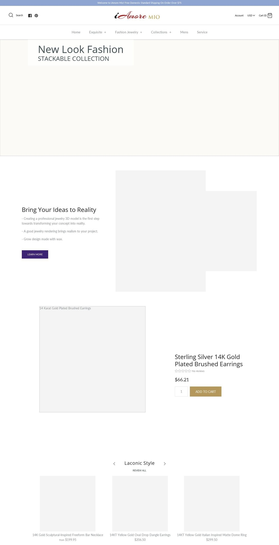 iamoremio.com shopify website screenshot