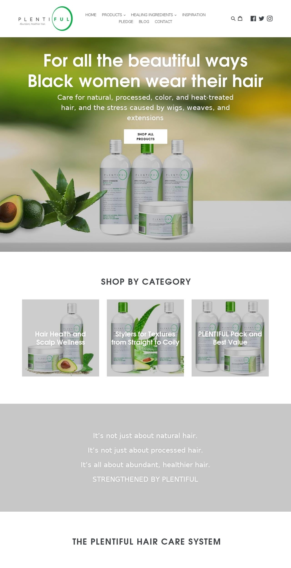 iamplentiful.com — Shopify storefront screenshot