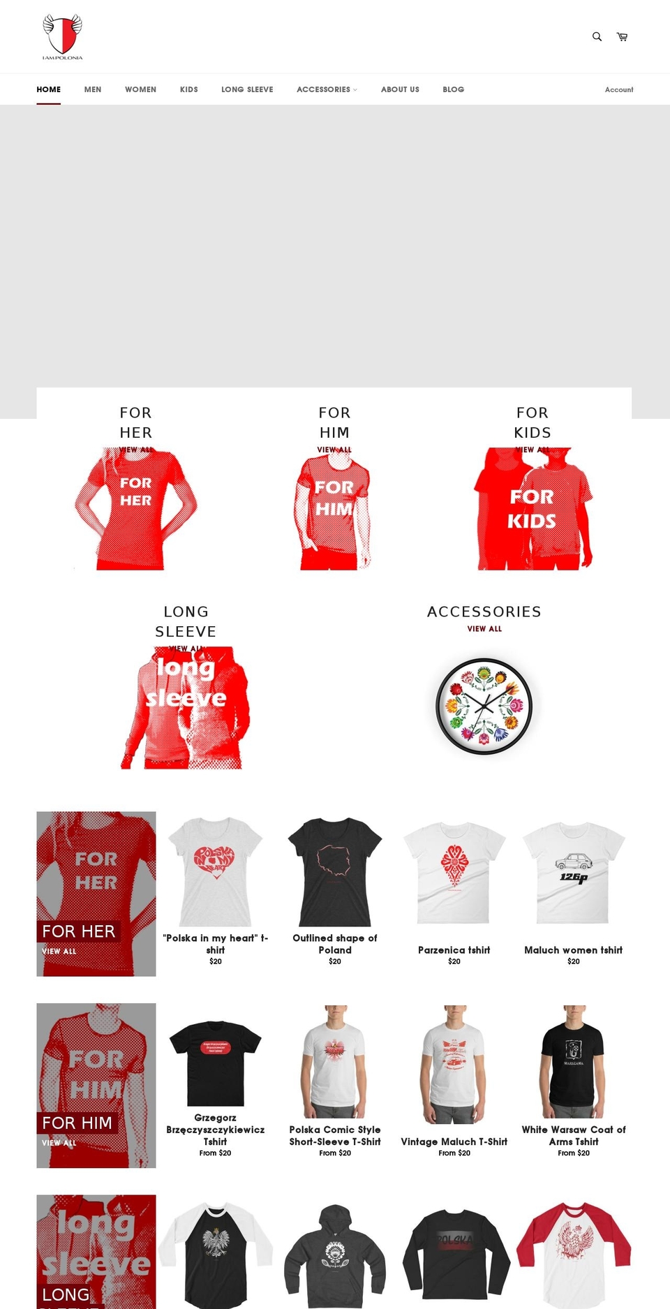 iampolonia.com — Shopify storefront screenshot