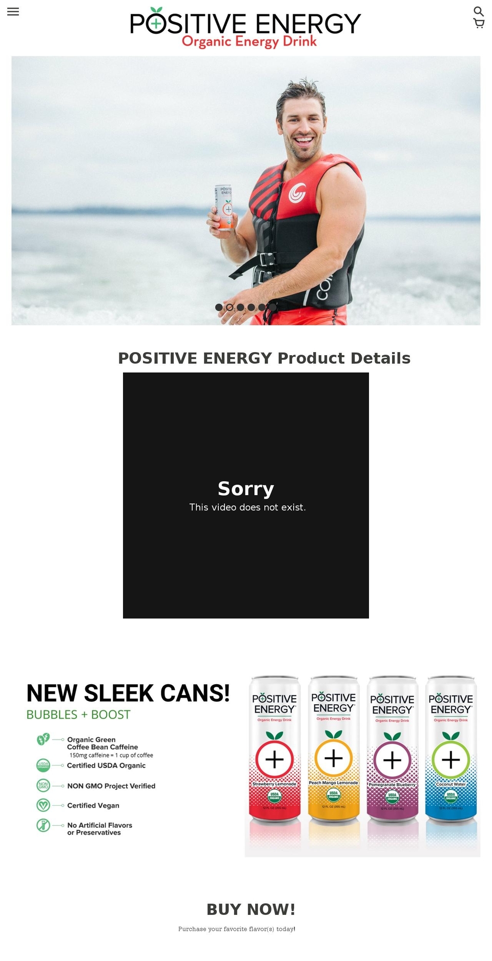 iampositiveenergy.org shopify website screenshot