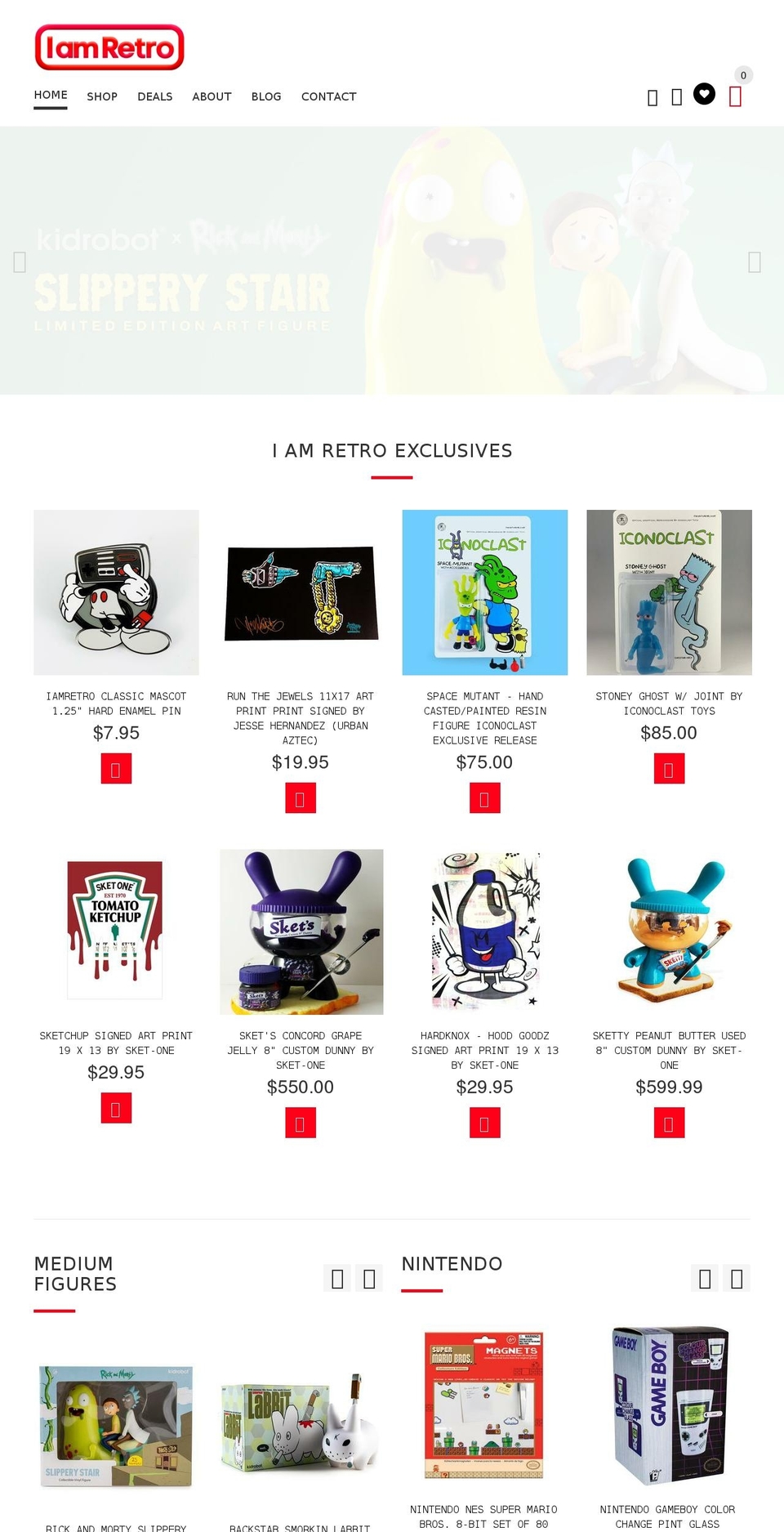 iamretro.com shopify website screenshot