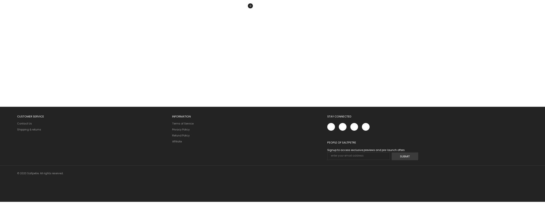 iamsaltpetre.com shopify website screenshot