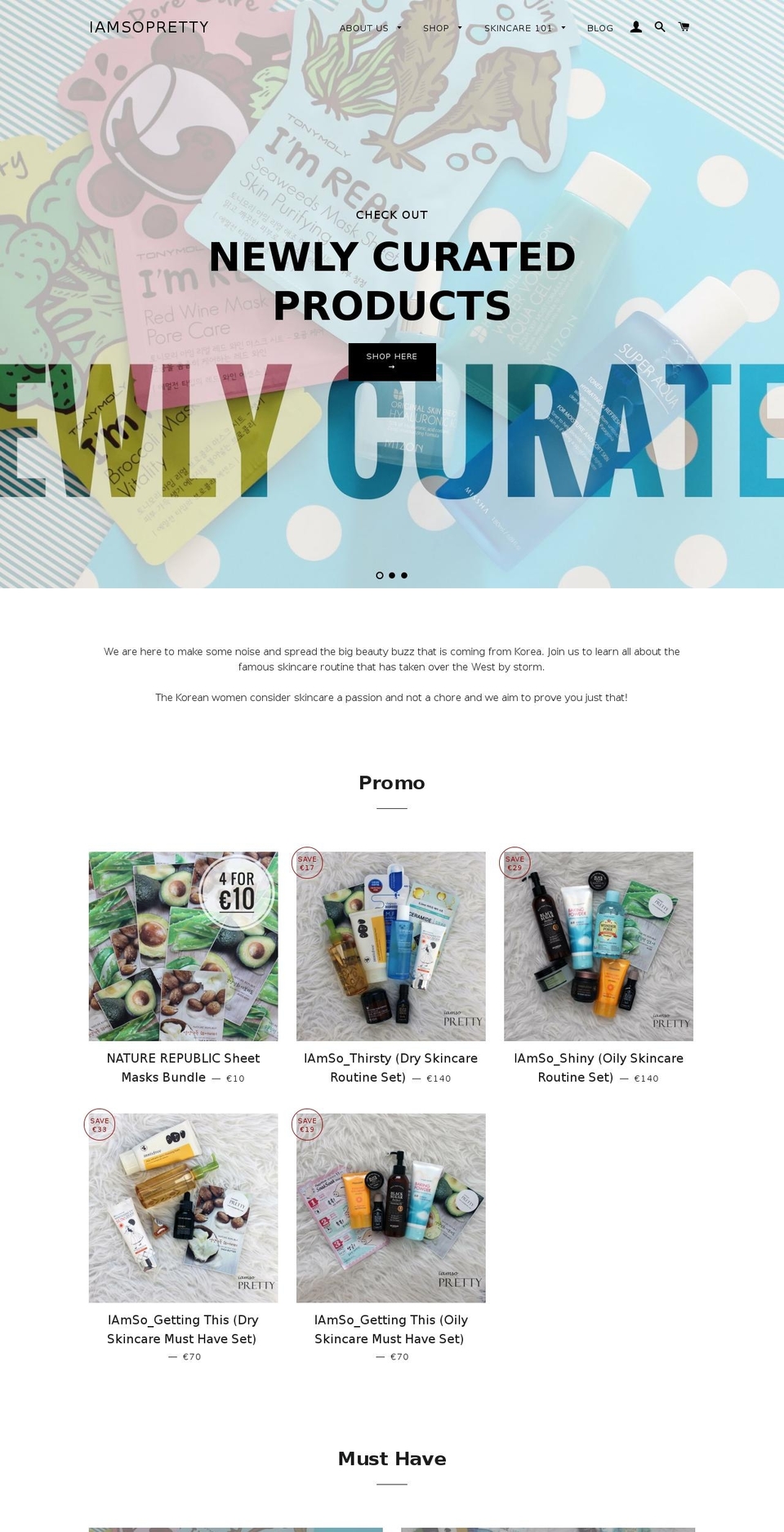 iamsopretty.com — Shopify storefront screenshot