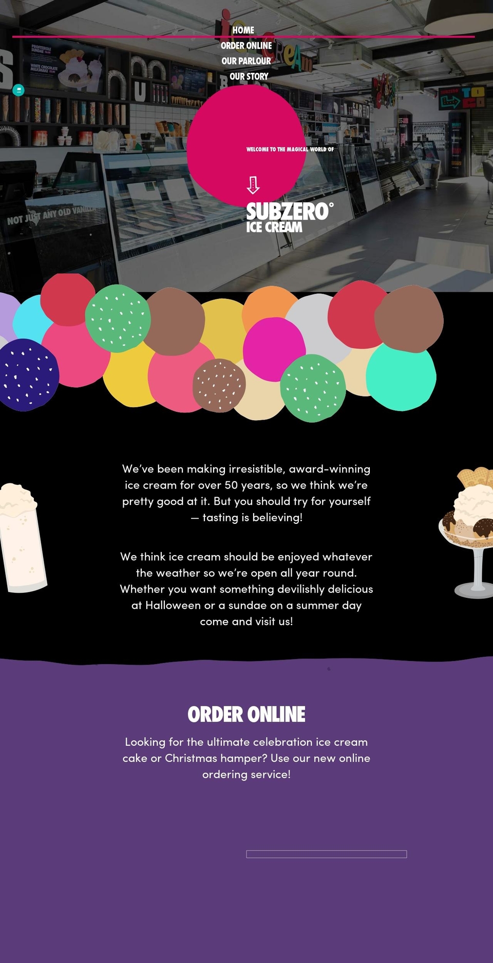 subzero Shopify theme site example iamsubzero.com