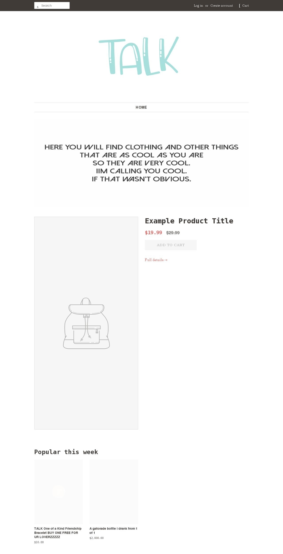 iamtalkmusic.com shopify website screenshot