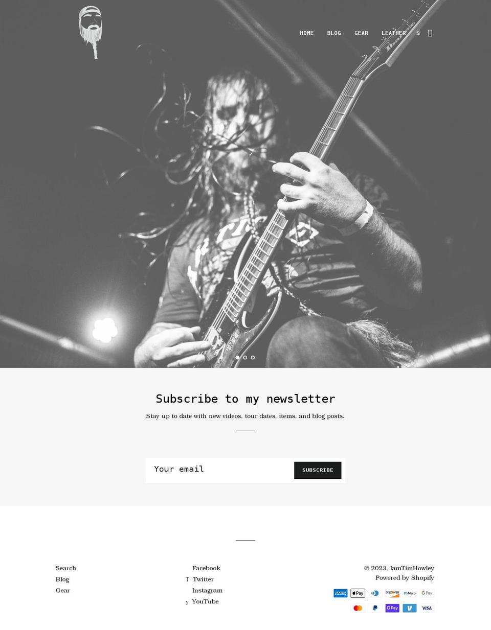 iamtimhowley.com shopify website screenshot