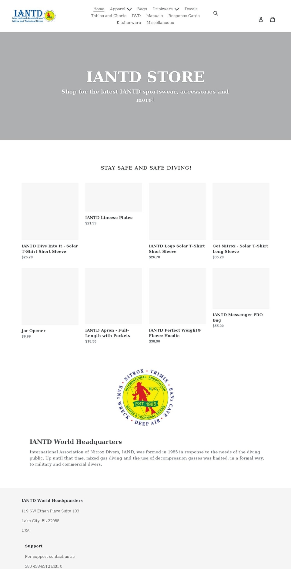 iantdstore.com shopify website screenshot